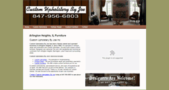 Desktop Screenshot of customupholsterybyjoeinc.com
