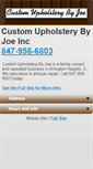 Mobile Screenshot of customupholsterybyjoeinc.com