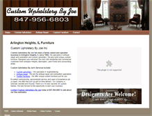 Tablet Screenshot of customupholsterybyjoeinc.com